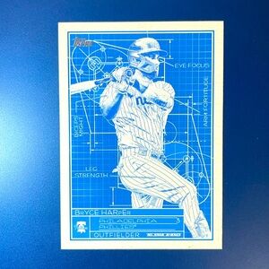 Bryce Harper Short Print Blueprint 2024 Tops Series 1 Philadelphia Phillies